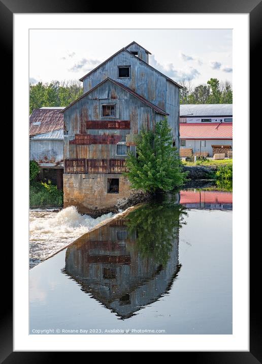 Old Mill Reflections Framed Mounted Print by Roxane Bay