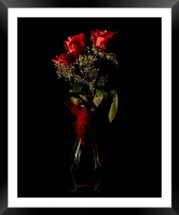 Roses for my love Framed Mounted Print by Roxane Bay