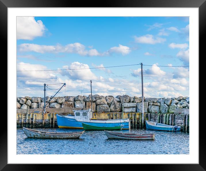 Nova Scotia Lobster fishing Framed Mounted Print by Roxane Bay