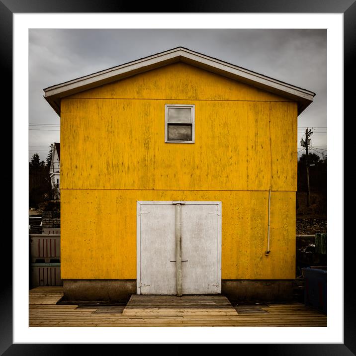 Ice Building - Northwest Cove Framed Mounted Print by Roxane Bay