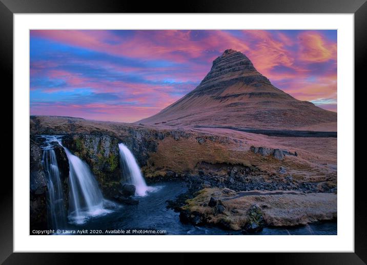 Arrowhead mountain - Iceland Framed Mounted Print by Laura Aykit