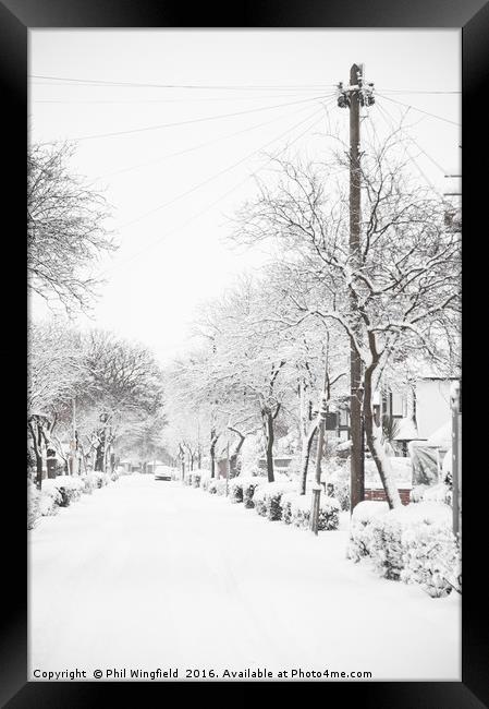 Let it Snow 2 Framed Print by Phil Wingfield