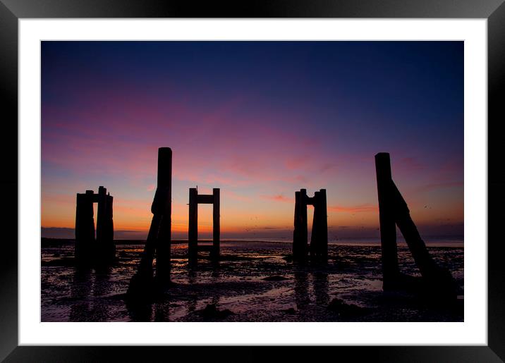 Derelict Jetty Framed Mounted Print by Phil Wingfield