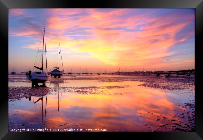 Southend Sunset 5 Framed Print by Phil Wingfield