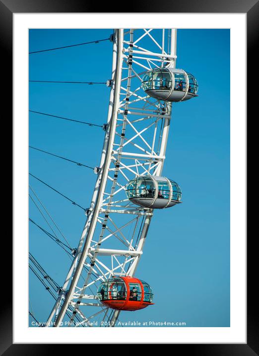 London Eye Framed Mounted Print by Phil Wingfield