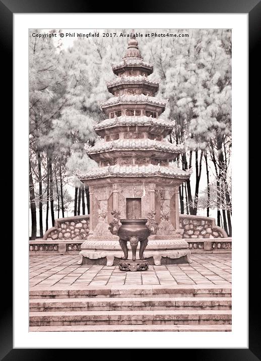 Pagoda Framed Mounted Print by Phil Wingfield