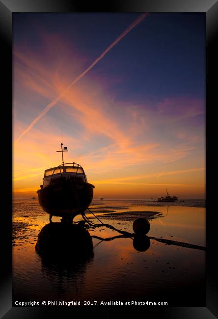 Southend Sunset 4 Framed Print by Phil Wingfield