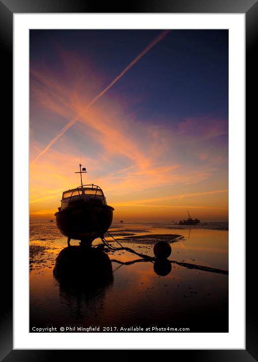 Southend Sunset 4 Framed Mounted Print by Phil Wingfield