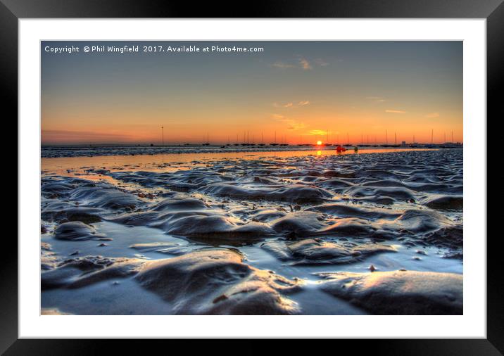 Southend Seascape Framed Mounted Print by Phil Wingfield