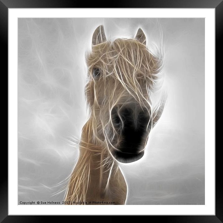 Mystic Horse Framed Mounted Print by Sue Holness