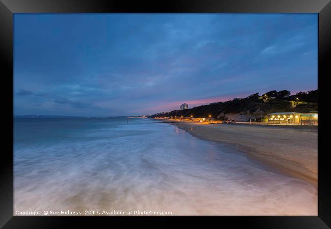 The View from Boscombe Pier Framed Print by Sue Holness