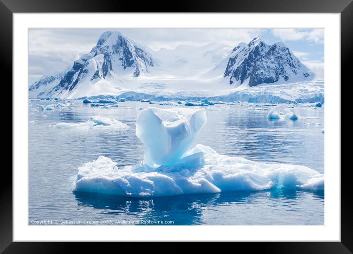 Ice on an Iceberg Framed Mounted Print by Sebastien Greber