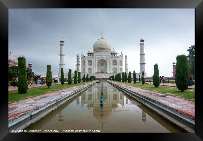 Taj Mahal Framed Print by Sebastien Greber