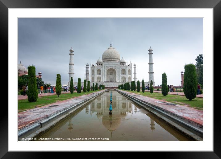 Taj Mahal Framed Mounted Print by Sebastien Greber