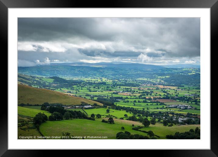 The Dramatic Clwydian Range Views Framed Mounted Print by Sebastien Greber