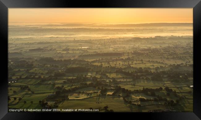 Shropshire Sunrise Framed Print by Sebastien Greber
