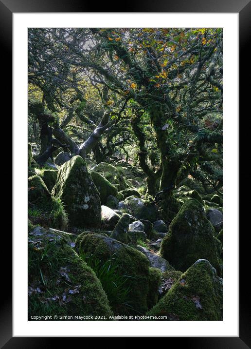 Wistman Wood Trees #10 Framed Mounted Print by Simon Maycock