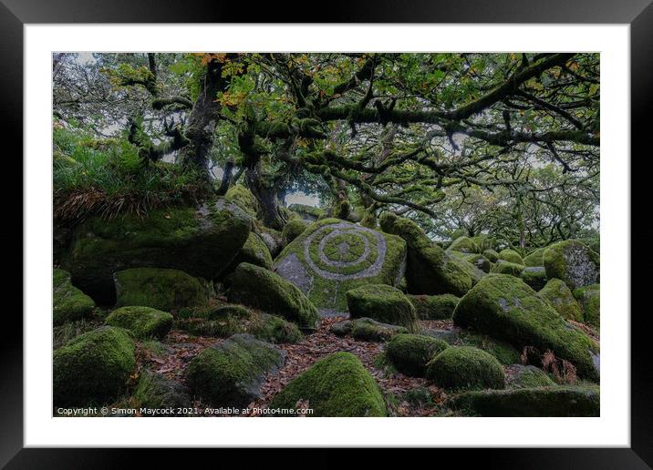 Wistmans Moss Circle #3 Framed Mounted Print by Simon Maycock