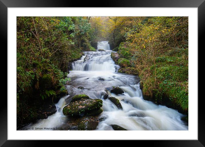 Watersmeet Framed Mounted Print by Simon Maycock
