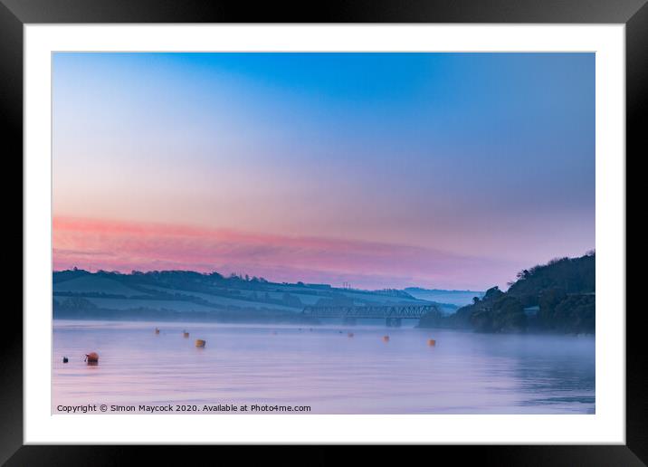 Bridge over the River Camel Framed Mounted Print by Simon Maycock