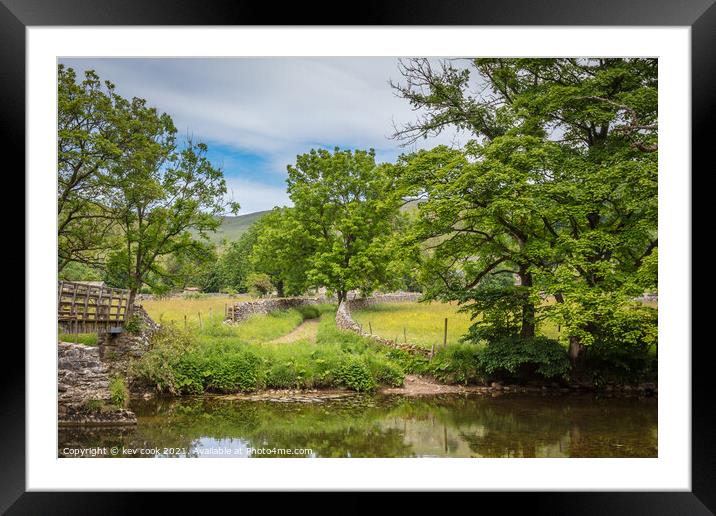 River crossing Framed Mounted Print by kevin cook