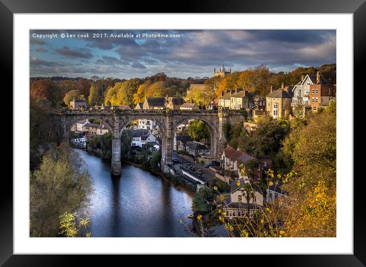 Autumn in Knaresborough Framed Mounted Print by kevin cook