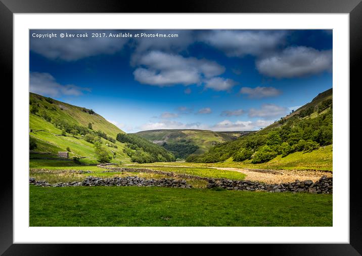 River Swale Muker Framed Mounted Print by kevin cook