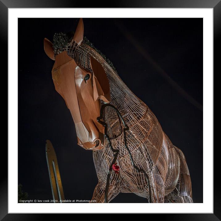 War Horse Framed Mounted Print by kevin cook