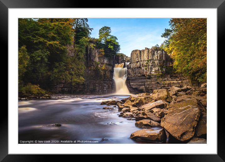 High Force Framed Mounted Print by kevin cook
