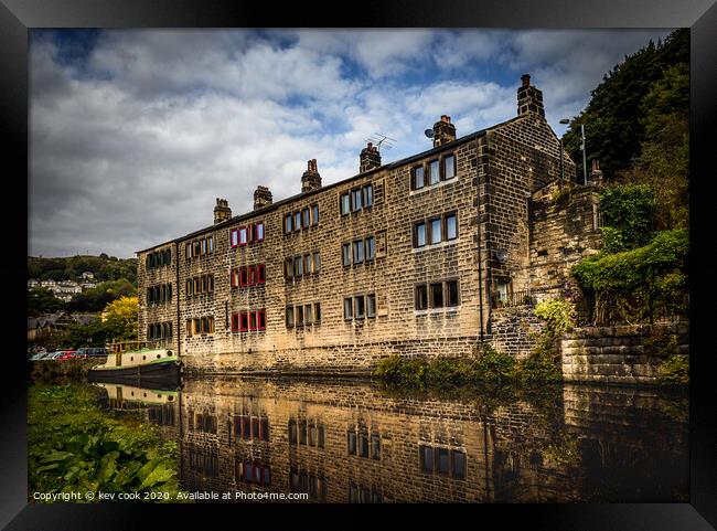 Reflections of a mill Framed Print by kevin cook