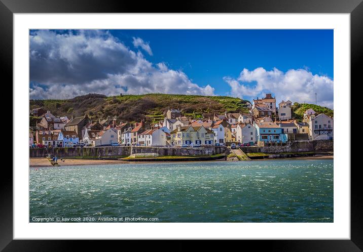 Staithes village Framed Mounted Print by kevin cook