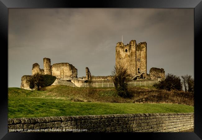 Conisbrough Castle Framed Print by kevin cook