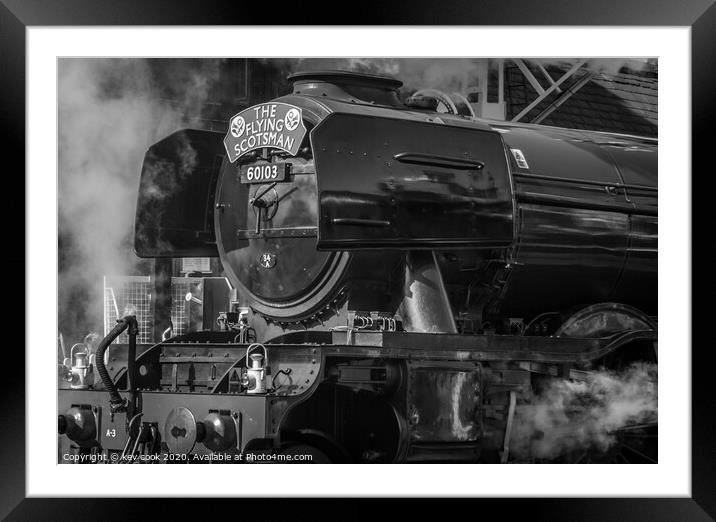Steamy Scotsman Framed Mounted Print by kevin cook