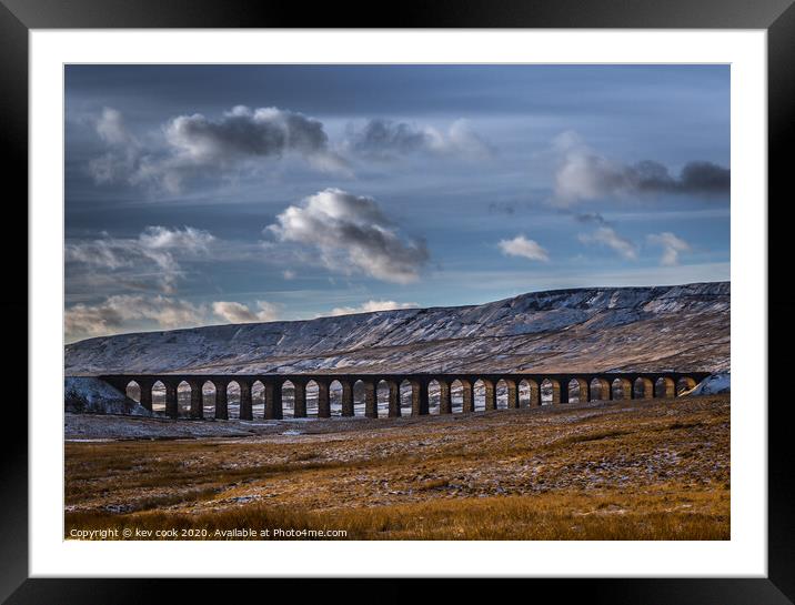Autumn at Ribblehead Framed Mounted Print by kevin cook