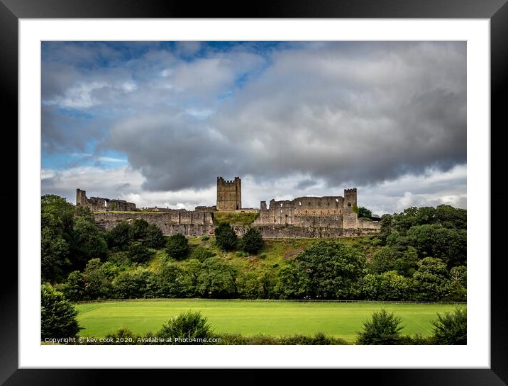 Richmond castle Framed Mounted Print by kevin cook