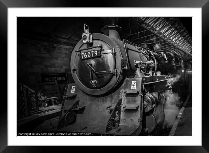 pickering steam Framed Mounted Print by kevin cook