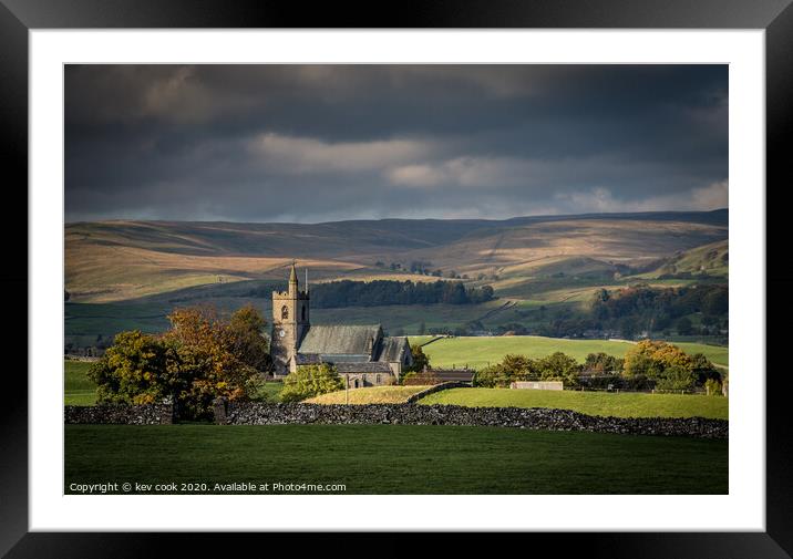 St Margaret’s Church Hawes Framed Mounted Print by kevin cook