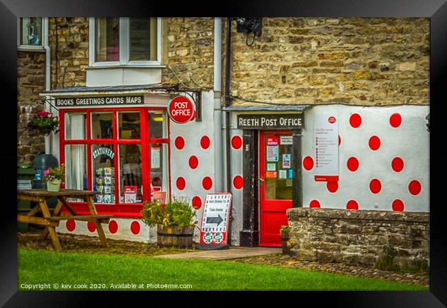 Reeth post office Framed Print by kevin cook