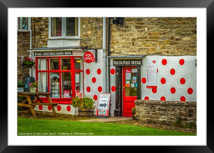 Reeth post office Framed Mounted Print by kevin cook