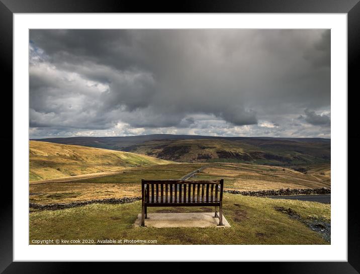 Swaledale view Framed Mounted Print by kevin cook