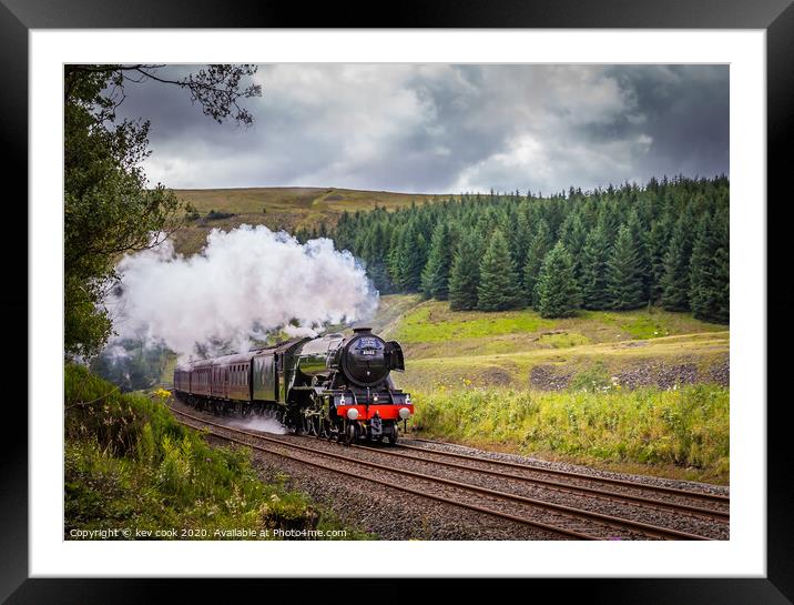 Flying scotsman at beck hole Framed Mounted Print by kevin cook