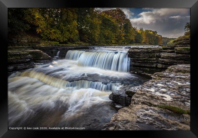 Dales waterfall Framed Print by kevin cook