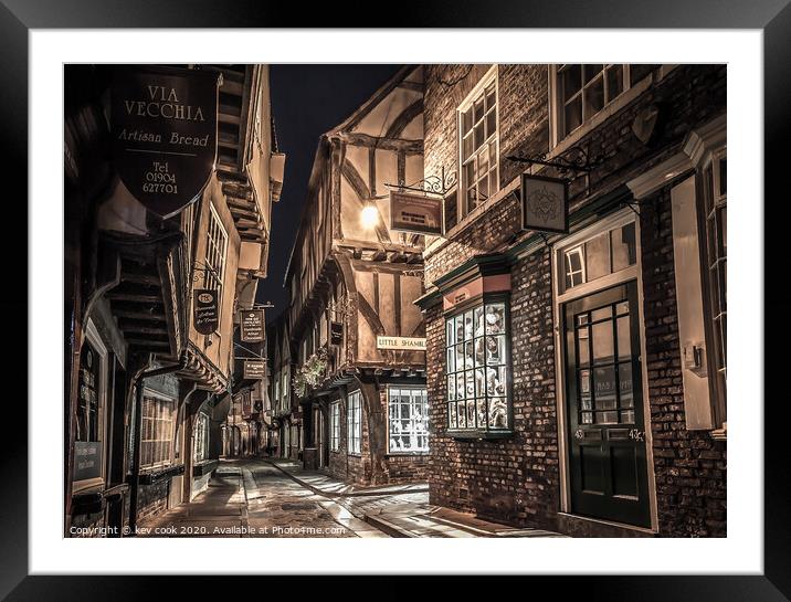 The Shambles Framed Mounted Print by kevin cook