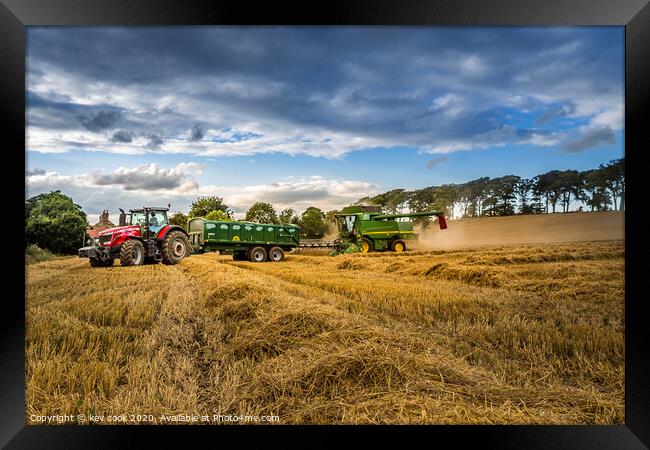 Hay Time Framed Print by kevin cook