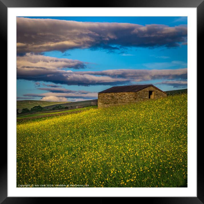 Buttercup Barn Framed Mounted Print by kevin cook