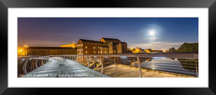 Flour mill castleford-Pano Framed Mounted Print by kevin cook