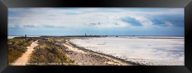 Spurn point-Pano Framed Print by kevin cook