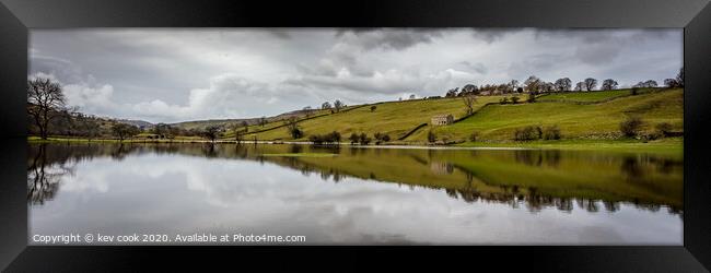 Barn flood-Pano Framed Print by kevin cook