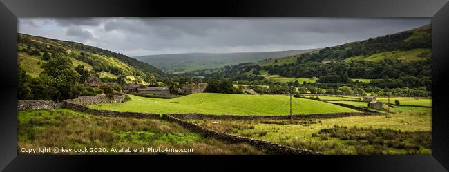 Grazing patch - Pano Framed Print by kevin cook