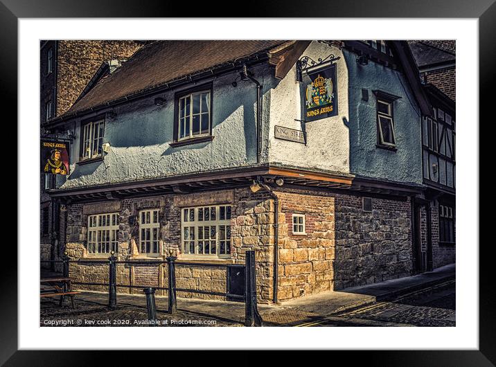 kings arms -york Framed Mounted Print by kevin cook